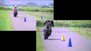 2014愛媛D杯R2_うらいけ＆つがたく比較動画_NSR250R