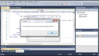 Visual Basic Tutorial 135 Exit Try And Throw YouTube