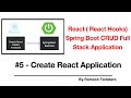 React Hooks + Spring Boot CRUD Full Stack App - 5 - Create React JS App