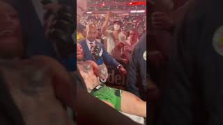 Fans showing Conor after his leg injury | Like if you enjoyed! #MMA #shorts