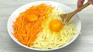 Grated carrots and potatoes (easy and delicious)!! Recipe without meat