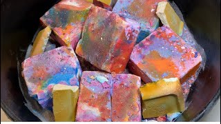 Ader Dyed Gymchalk Block | Whole Block Crushes | SO FUN | Asmr | PowderCAFE