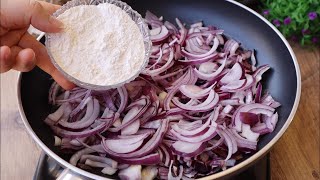 😱 just onion and flour.❗ You can create wonders with these two ingredients.💯