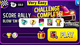 blow em up rainbow score rally solo challenge | match masters | blow em up score rally solo today