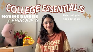 College essentials 2024 : moving diaries ep4 🪷// bags, laptop , toiletries , hygiene ⭐️