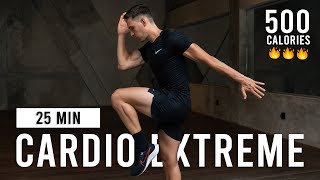 25 MIN CARDIO EXTREME | Full Body HIIT Workout For Fat Loss (At home, No Equipment)