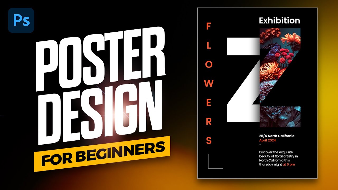 Poster Design Photoshop Tutorial For Beginners Youtube