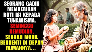 Seorang Gadis Memberikan Roti Isi kepada Tunawisma. Seminggu Kemudian, Sebuah Mobil Berhenti Di...