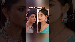 Tanvi vs Twinkle earrings 🩵🤍#shorts #tanvi #twinkle