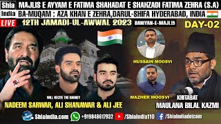 🔴Day 2: Nadeem Sarwar, Ali Shanwar, Ali Jee | 2023 | Majlis-e-Ayyam-e-Fatimaiya S.A Hyderabad, India