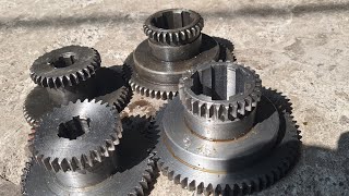 How to Process  Double step Gear#gearsystem #mechanical #gearcutting #cuttingmachine #mechanical #