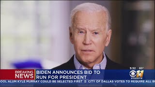 Former President Joe Biden Officially Announces Presidential Run