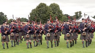 City of Perth Salute 2018 Black Watch ACF fanfare and display by Perth \u0026 District Pipe Band