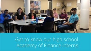 Summer 2017 Academy of Finance Interns