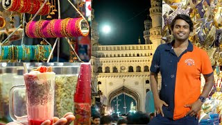 Charminar during Ramzan Season ft.Telugu VLOG || Street Food, Shopping and Fun