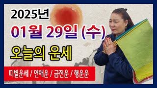 오늘의 운세 2025년 01월 29일 수요일 오늘의운세  띠별운세 운세·사주·신점·실제점사·안산 용한무당·유명한점집