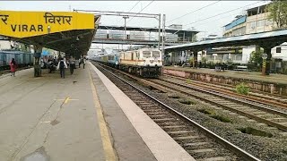 12009 Mumbai Central Ahmedabad Shatabdi Express Crossing Virar at massive speed!!!!