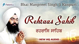 Rehras Sahib Full Live Path Bhai Manpreet Singh Ji Kanpuri | Nitnem | New Shabad Gurbani Kirtan Live