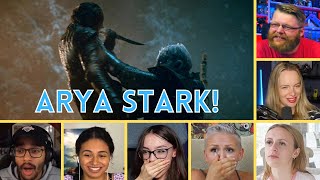 Reactors Reaction to ARYA STARK and The NIGHT KING | Game of Thrones 8x3