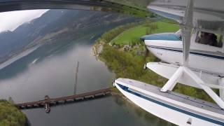 Harrison River to Harrison Lake at 500 feet - Cessna 185 Amphib