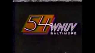 WNUV 54 Baltimore MD 1984 Sign On