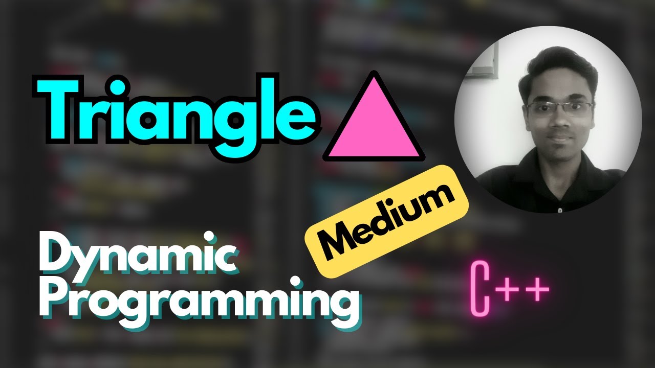 Triangle Dynamic Programming Youtube