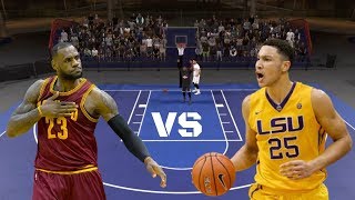 LEBRON JAMES VS BEN SIMMONS | 1V1 |  NBA 2K18 BLACKTOP