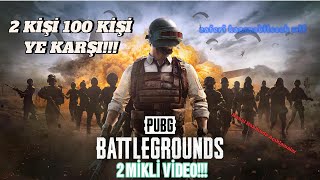 2 KİŞİ 100 KİŞİYE KARŞI!!! ARKADAŞIM İLE BİRLİKTE PUBG STEAM OYNADIK