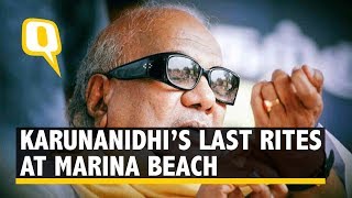 Karunanidhi Funeral Live: DMK Chief's Last Rites Held at Marina Beach