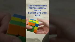 This is how I do this EASY OLL CASE on the 3x3 Rubik's Cube for Cubing #rubikscube #shorts