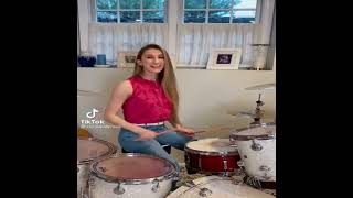 Aqua - Barbie girl🥰💖 TikTok Drum cover in Corinne Derosa | I'm baby girl drum Cover |