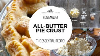 ALL-BUTTER PIE CRUST Recipe | Flaky \u0026 Tender