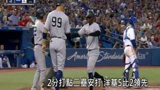 20170810MLB洋基火力全開 田中4局5保送失3分無關勝敗