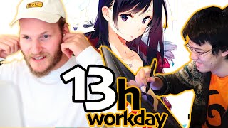 Illustrator REACTS to Day in the life of a MANGAKA