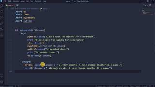 Python script for screenshot | How to take screenshot using python