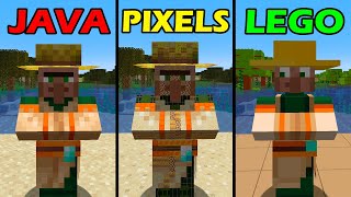 Java vs Pixels vs Lego