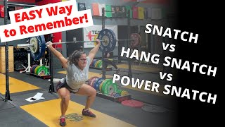 What's the Difference: Snatch vs Hang Snatch vs Power Snatch | FAST \u0026 EASY