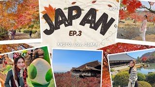 JAPAN VLOG EP.3 เที่ยวญี่ปุ่นฤดูใบไม้เปลี่ยนสี พาเที่ยวกันที่เกียวโต โอซาก้า Autumn in Kyoto, Osaka