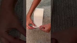 How to make heart shaped toilet paper! #shorts