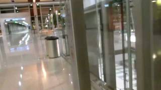 New Kone EcoDisc Glass Elevator @Sacramento Airport Terminal B, CA