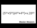 Higher Exponential Math Olympiad || Find X!