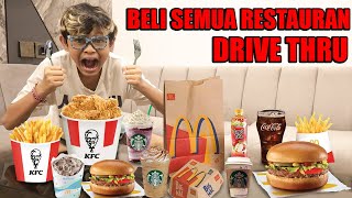 24 JAM BOCIL MAKAN SEMUA MAKANAN YG DIJUAL DI DRIVE THRU!!!