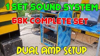 1 set sound system 68k re upload #jerry Padaong setup