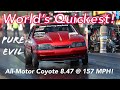 World's Quickest All-Motor Coyote 744 RWHP Foxbody 