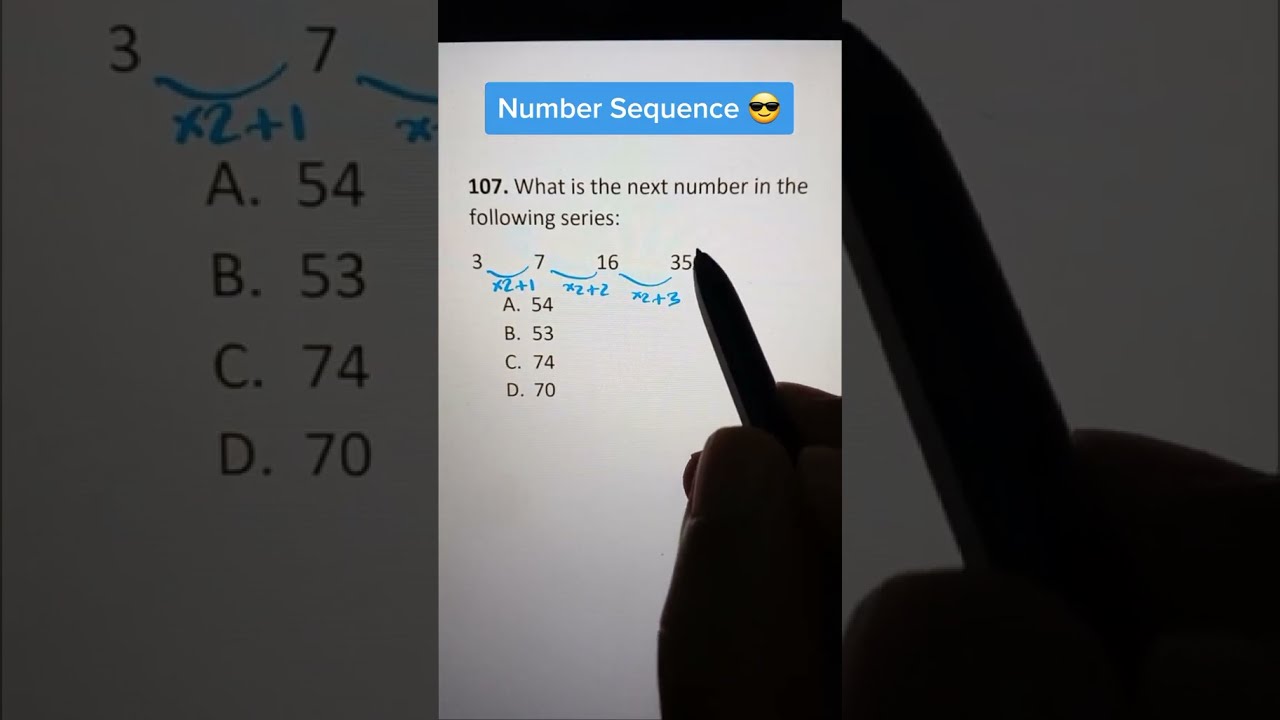 Find Next Number In Series | Number Sequence | Number Series # ...