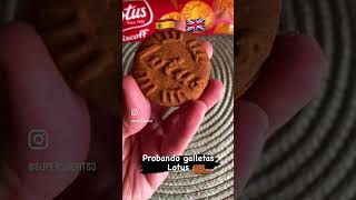 Probando galletas Lotus #food #snacks #comida #england #españa