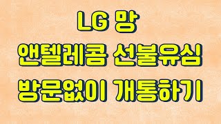 선불폰  비대면 방문없이 셀프 개통하는 법 (앤텔레콤 Lg망)