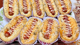 Roti Sausage | Sangat Gebu Dan Lembut Sukatan Cawan