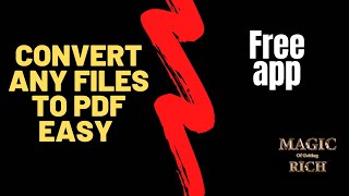 How to Convert ANY FILE to PDF iOS (Easy & FREE App)