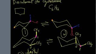 Vidéo 2-8 EEC-Chimie organique - Basculement entre les conformères chaises du cyclohexane